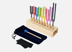 Nuevo juego de diapasones Solfeggio de 174 Hz, 285 Hz, 396 Hz para instrumentos de sanación por sonido - Product Image 4