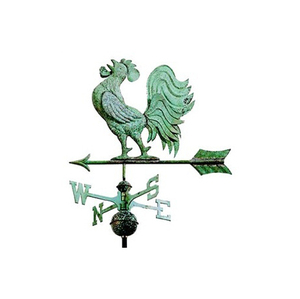 <b>Antique</b> Luxury Iron Bird Weather Vane <b>Compass</b> Directions Bird Powder Coated Finish Freestanding Outdoor Garden Ornament - Product Image 2