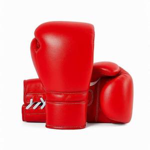 ถุงมือชกมวยแบบผูกเชือกสั่งทำพิเศษ หนังพรีเมียม สำหรับฝึกซ้อมและแข่งขัน บุโฟมหลายชั้น รับผลิตแบบ OEM แบรนด์ส่วนตัว - Product Image 4