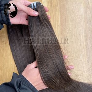 Hali Cheveux Fourniture Expédition Rapide Super Haute Qualité Double Dessiné Remy Droite Vietnamien Trame Humaine Teint Simple Dessiné Extensions - Product Image 6