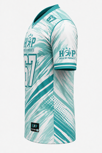 Camiseta Deportiva al por Mayor para Hombre, Estilo Fútbol Americano, Personalizada con Sublimación, Cuello en V, Absorbe la Humedad - Product Image 2