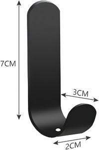J Shaped <b>Hook</b> for Hanging Strongly Heavy Duty Stainless Steel Waterproof Towel <b>Hooks</b> Stick for <b>Bathroom</b> <b>Bathroom</b> Towel Hanging - Product Image 2