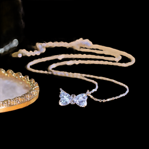 Collar Clásico con Corazón de Diamante Mossinate para Regalos Románticos, Día de San Valentín, Aniversario y Colección de Joyería para Parejas - Product Image 4