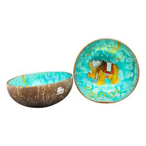 ชุดชามมะพร้าวเคลือบแลคเกอร์สีผสมแบบใช้แล้วทิ้งสไตล์เวียดนามราคาสมเหตุสมผลสำหรับผู้ซื้ออาหารเชิงพาณิชย์ - Product Image 3