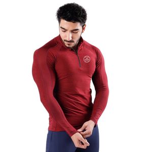 Men Sport <b>Jacket</b> Lightweight Athletic Training <b>Zip</b>-<b>Up</b> Windbreaker Activewear Outdoor Fitness <b>Jacket</b> Casual Sportswear Burgundy - Product Image 2