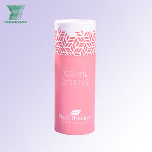 Customized design kraft paper candle craft cylinder paper box packaging essential oil tea round paper tube