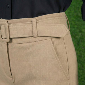 Pantalones informales de cintura alta para mujer, pantalones formales ligeros de alta calidad, pantalones de pierna recta, pantalones de negocios para viajar, diseño elástico - Product Image 5