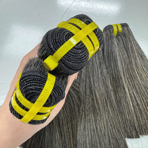 Extensions de cheveux à prix d'usine couleur naturelle humaine vietnamienne couleur naturelle couleur argent naturel - Product Image 6