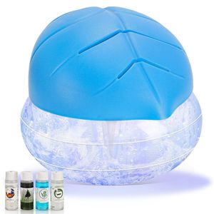 Purificateur d'air à l'huile aromatique noir et bleu avec 4 pièces, produit ménager - Product Image 1