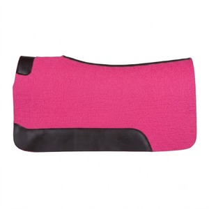 Premium Extra Soft Wool Smooth Contoured Saddle Pad Horse Riding Customize Dressage Jumping Equine Care <b>Cow</b> Leather Felt pad - Product Image 2