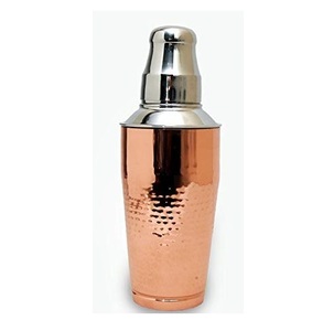 Shaker à cocktails en acier inoxydable de haute qualité, finition martelée argentée, pour bar et fêtes - Product Image 2