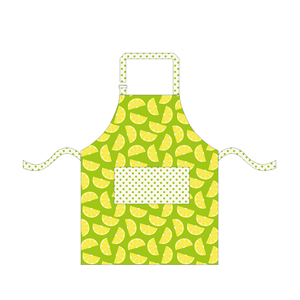 Modern Heart Pattern 100% Cotton Apron with Pink Pocket and Straps Sustainable Kitchen Use for Hotels & Restaurants - Product Image 5