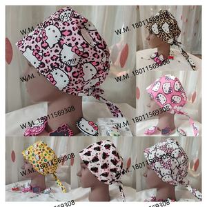 Gorros Quirúrgicos PPG con Forro de Satén, Diseño Personalizado con Estampado de Dibujos Animados, Gorros de Enfermera Unisex con Forro de Satén, Gorros Quirúrgicos con Estampado de Calavera - Product Image 5