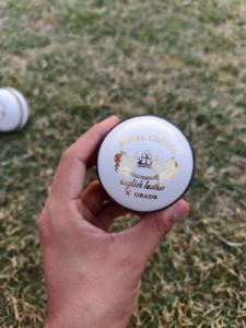 Best Kookaburra Premium Quality 4 Piece 156g Test Match Hard <b>Cricket</b> Balls Hand Stitched <b>White</b> Royal Crown Leather Cork Core - Product Image 2
