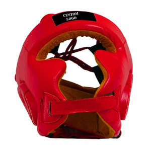 Casque d'entraînement de boxe, bon prix, équipement de protection en cuir de bonne qualité, protège-tête de boxe - Product Image 4