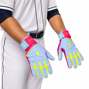 <b>Prime</b> Craft PU Leather Professional Baseball Batting Gloves Ambidextrous Hook Loop Closure Custom Logo High Quality Unisex Youth - Product Image 1
