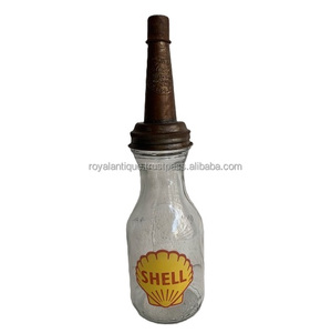 Bouteilles d'huile moteur en verre et bouchon en métal - Product Image 1