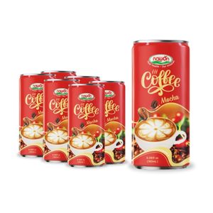 กาแฟเวียดนาม รสชาติเข้มข้น คาปูชิโน่ กาแฟกระป๋อง 250 มล. ขายส่ง กาแฟเย็น NAWON อาหารและเครื่องดื่ม รับผลิตแบบ OEM/ODM - Product Image 3