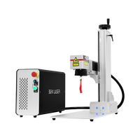 Machine de marquage laser à fibre CE, machine de gravure laser à mise au point automatique pour appareils dentaires, métal 50w 100w