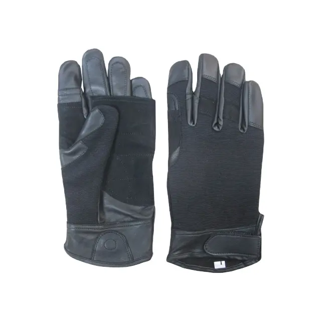 Men Black Wear-Resistant All Finger Anti-Skid Outdoor Sports Gloves Mountaineering Climbing Sports Gloves