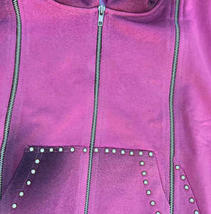 Survêtement Homme Premium Tendance avec Strass, Effet Délavé, Coupe Oversize, Sweat à Capuche et Pantalon de Survêtement Imprimé, Fermeture Éclair, Personnalisable, Décontracté, pour l'Extérieur - Product Image 4