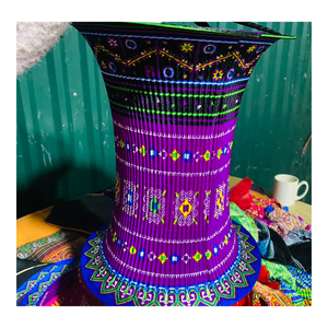 Decorative Hmong Brocade <b>Lantern</b> Handmade Traditional Vietnamese Ethnic Fabric Lamp for Home Hotel Restaurant Cafe and Festival - Product Image 1