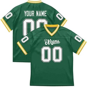Neams Custom Football Jersey Crop Tops Streetwear Trendy Football Shirt s V-Neck Short Sleeve Moisture Wicking Mesh Polyester - Product Image 5