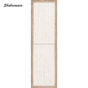 Tapis et tapis faits à la main indien dernière conception 100% tapis tressés en jute naturel et tapis de sol avec différents styles - Product Image 6