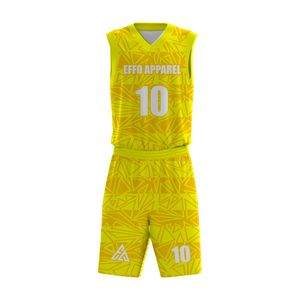 Ensemble de sport en maille pour hommes, vêtements de basketball personnalisés, marque privée, fabrication OEM, vente en gros directe d'usine - Product Image 3