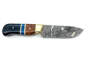 Outil utilitaire fixe robuste sur mesure avec poignée en laiton poli et manche en composite Burl - Product Image 2