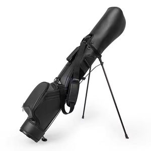 Sac de golf premium et compact avec cuir synthétique imperméable et capuche de pluie assortie pour une portabilité optimale d'un demi-set - Product Image 4