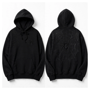 Sweat à capuche SPIDER WEB de haute qualité, très cool et chic, pour un usage décontracté et en plein air - Product Image 1