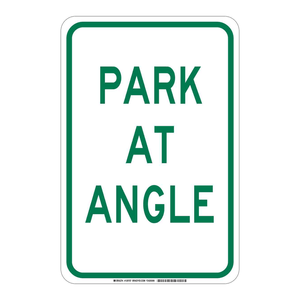Panneau d'angle Brady Park – Signalisation extérieure durable pour le stationnement, 18 po H x 12 po L, pour les zones de stationnement - Product Image 2