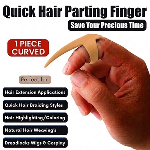 Professional Hair Extension Installation Tool Parting Finger Ring Hair Separator with Nail Finger for Fast Hair Sectioning - Product Image 2