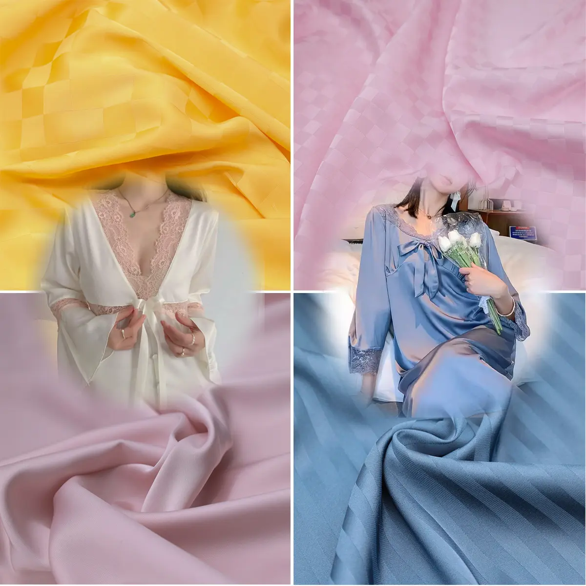Seksi iç çamaşırı kostümleri seksi iç çamaşırı jakarlı mat saten kumaş için qy-tex dokuma kumaş şerit kumaş