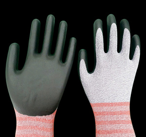 <b>Knitted</b> Cotton Safety <b>Gloves</b> Knit Wrist Anti-Slip Latex-Free Silicone-Free Industrial Powder-Free 7 oz 10 Inch - Product Image 1