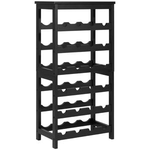 Espositore da Terra per 24 Bottiglie di Vino, Scaffale a 6 Livelli Rimovibile, Portabottiglie da Tavolo - Product Image 6
