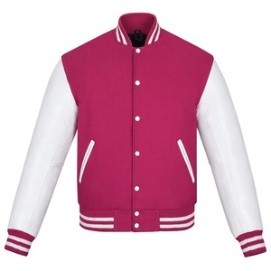 Top Selling Custom Vintage Cool Autumn Baseball Bomber Varsity <b>Jackets</b> Unisex High Quality <b>Fleece</b> Stand Polyester/Cotton Front - Product Image 1