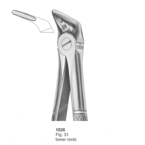 Pinzas de Extracción Fig. 31 raíces inferiores (patrón inglés) |   Acero Inoxidable de Primera Calidad - Product Image 3