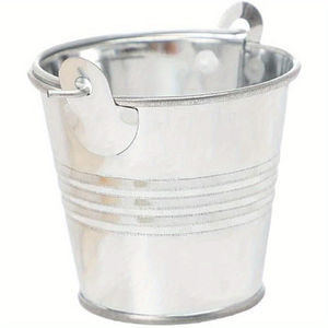 Seau en fer galvanisé en gros, seau en métal galvanisé avec poignée en bois pour jardin, cendres de feu et usage domestique général - Product Image 3