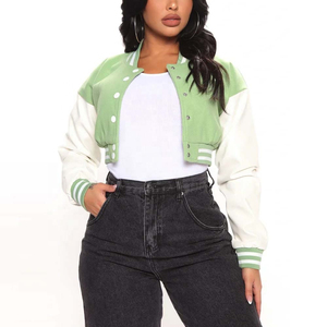 Veste universitaire pour femme, design personnalisé, patchs brodés, confortable, style streetwear - Product Image 2