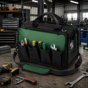 Heavy Duty Tool Bag with Shoulder Strap | Multi Pocket Professional Electrician & Mechanic Tool Storage Bag | Large Capacity - Product Image 3