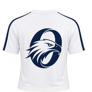 Conjunto de Uniforme de Animadora Azul Marino y Blanco, Top de Manga Corta, Falda Plisada, Ropa Deportiva para Equipo, Entrenamiento Atlético, Práctica y Presentación - Product Image 5