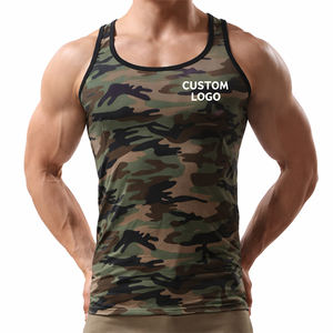 เสื้อกล้ามลายพรางผู้ชาย สกรีนโลโก้ได้ แห้งเร็ว ระบายอากาศดี เป็นมิตรกับสิ่งแวดล้อม เสื้อกล้ามออกกำลังกายสำหรับฟิตเนสในฤดูร้อน - Product Image 1