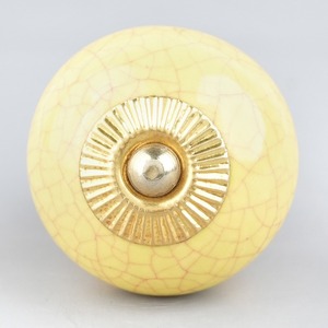 Modern Yellow-Pink Crackle Ceramic Cabinet <b>Dresser</b> <b>Knobs</b> <b>for</b> Kitchen Living Room Furniture Wardrobe Closet Drawer Decorative - Product Image 5