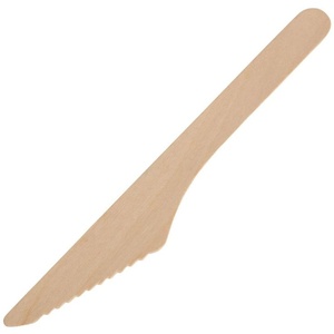 Couteaux en bois de bouleau de 155 mm, écologiques et jetables, pour la découpe de gâteaux lors d'événements, lot de 25 pièces pour mariages et fêtes - Vente chaude - Product Image 1
