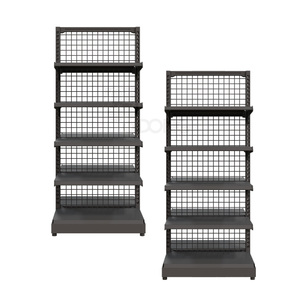 Étagères de présentation en métal avec revêtement en poudre, faciles à assembler - OEM accepté - Product Image 1