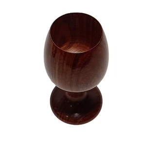 Verre à vin en bois de qualité supérieure, artisanat, produit le plus vendu, fournisseur en gros, verre en bois fait main - Product Image 2