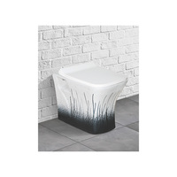 Luxe une pièce monté au sol salle de bain en céramique Wc placard à eau porcelaine or brun droit couleur toilettes bol