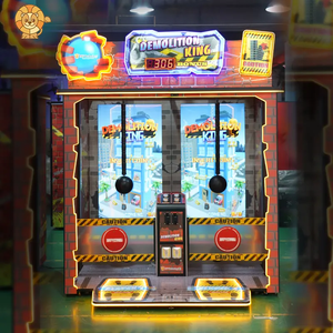 Máquina recreativa de redención para 2 jugadores Demolition King, pantalla de 65 pulgadas, operada con monedas, juego de premios con tickets, 800W - Product Image 4